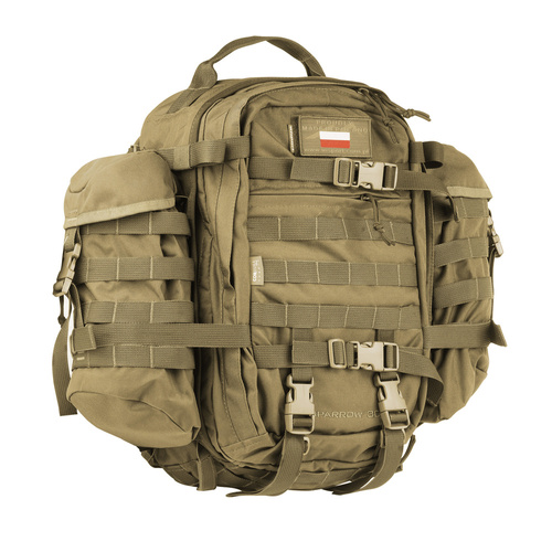 WISPORT - Sparrow 30 II Rucksack mit zwei Seitentaschen - 30 + 10 l - Coyote - Militärrucksäcke