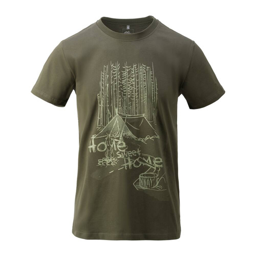 Bekleidung - Helikon - T-Shirt Home Sweet Home - Baumwolle - Taiga Green - TS-HSH-CO-09 - T-Shirts