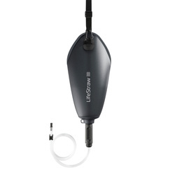 LifeStraw - Peak Gravity Bag Wassertasche mit antimikrobiellem Filter - 3 L - Dark Mountain Gray