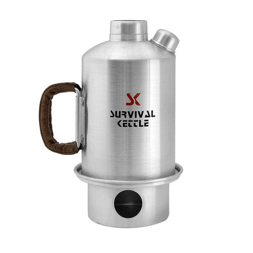 Survival Wasserkocher - Silber Tourist Wasserkocher - 1,2 l - Besteck & Geschirr