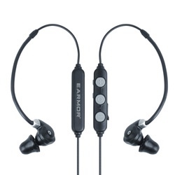 Earmor - Aktiver Gehörschützer M200T - NRR 26 dB - Bluetooth 5.4 - Schwarz - M200T-GY