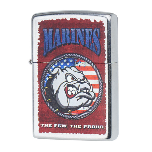 Zippo - US Marines Corp Benzinfeuerzeug - Street Chrome - Z28520 - Feuerzeuge