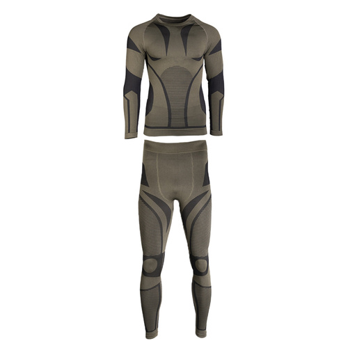 Mil-Tec - Performance Thermal Underwear - 4-Way Stretch - Olive Drab - 11225001 - Thermoaktive Wäsche