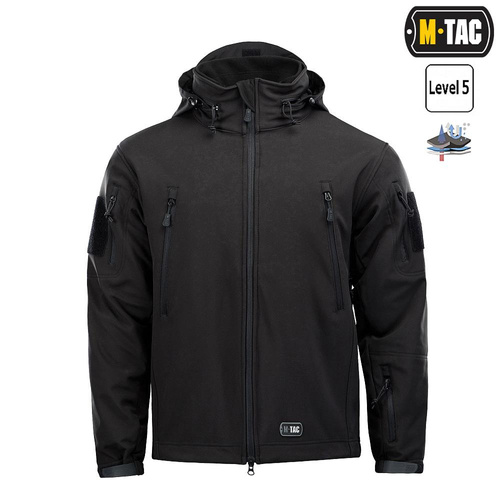M-Tac - Softshell mit Fleece-Futter - Schwarz - MTC-SJWL-BK - Militärjacken - Bekleidung